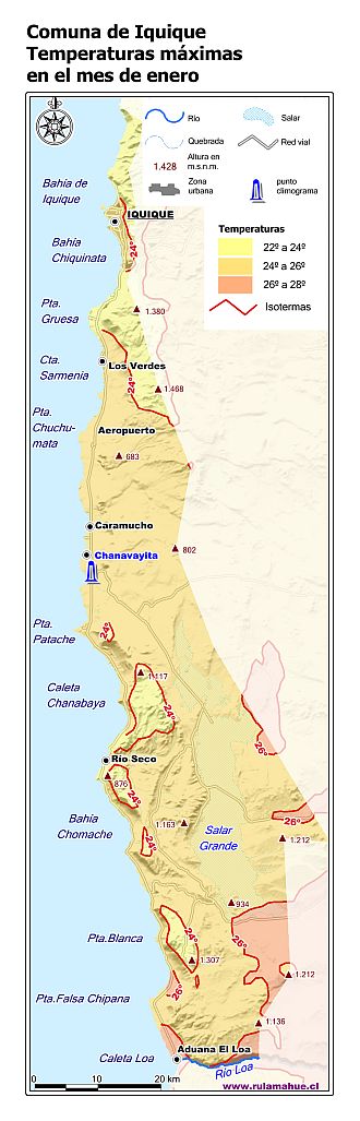 Mapa de isotermas