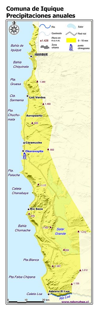 Mapa de isoyetas