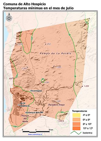 Mapa de isotermas