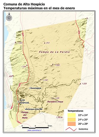Mapa de isotermas