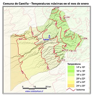 Mapa de isotermas