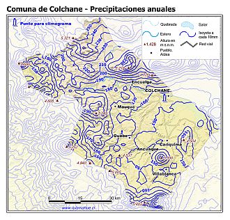 Mapa de isoyetas