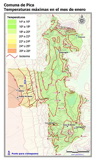 Mapa de isotermas