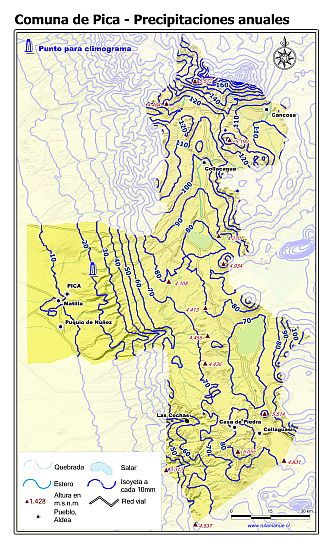 Mapa de isoyetas