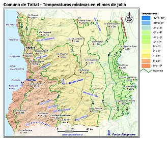 Mapa de isotermas