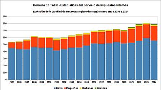 Número de empresas entre 2005 y 2024