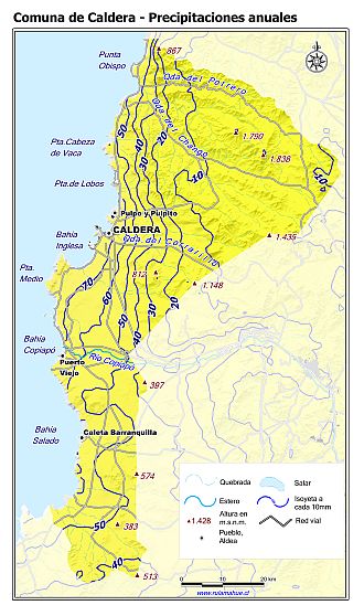 Mapa de isoyetas