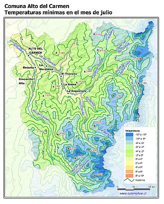 Mapa de isotermas