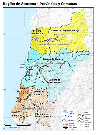 Unidades administrativas de la región