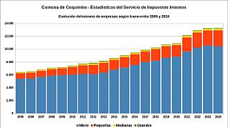 Número de empresas entre 2005 y 2024