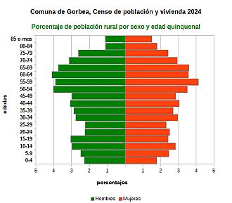 Piramide de edades de la población rural