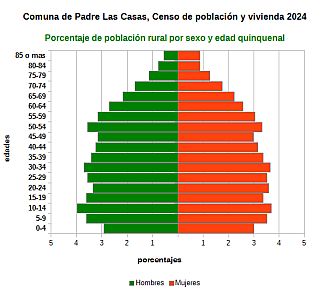 Piramide de edades de la población rural