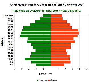 Piramide de edades de la población rural