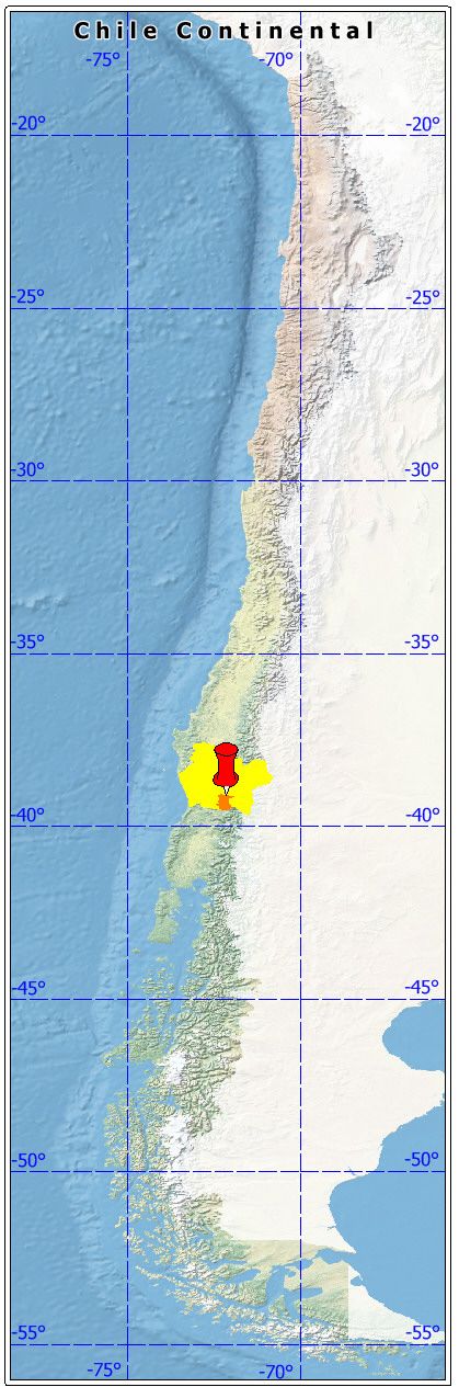 ubicación de la comuna de Villarrica