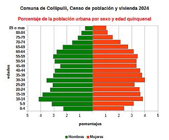 Piramide de edades de la población urbana