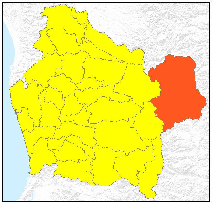 ubicación de la comuna de Lonquimay