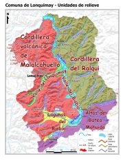 Mapa de las unidades geomorfológicas