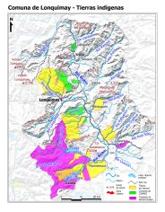 Mapa con las superficies de tierras indígenas